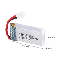 3.7V 400mAh 35C bateria Lipo i baterii ładowarka do X4 H107 H31 KY101 E33C E33 U816A V252 H6C zdalnie sterowany Quadcopter Drone części zamiennych 4